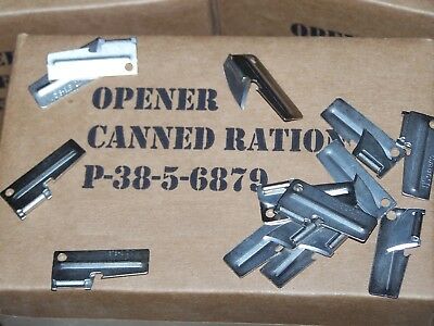P38 P-38 Can Opener 25 Ea Pack Shelby Army Military Usmc Mess Ration Kit Vietnam