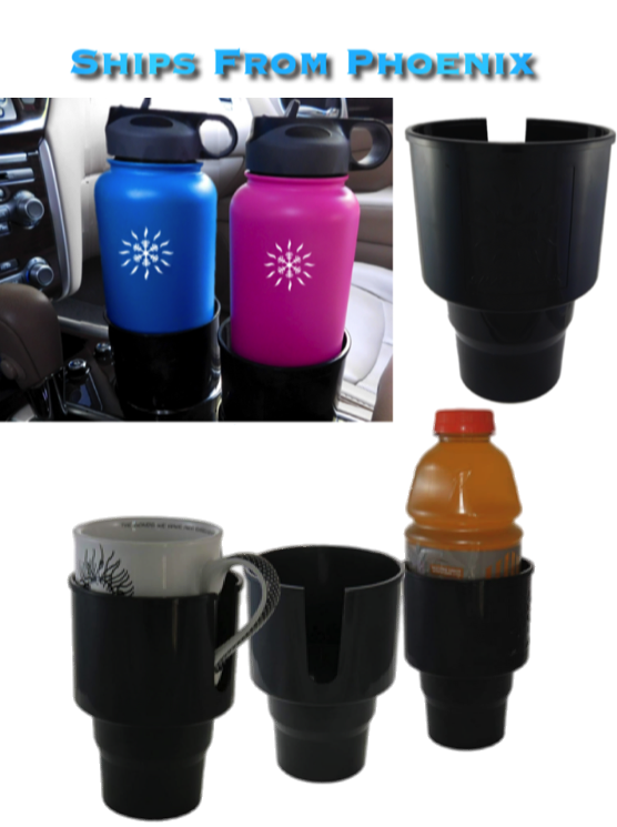 Universal Car Cup Holder Adapter, Fits Hydro Flask Yeti And Other Bottles