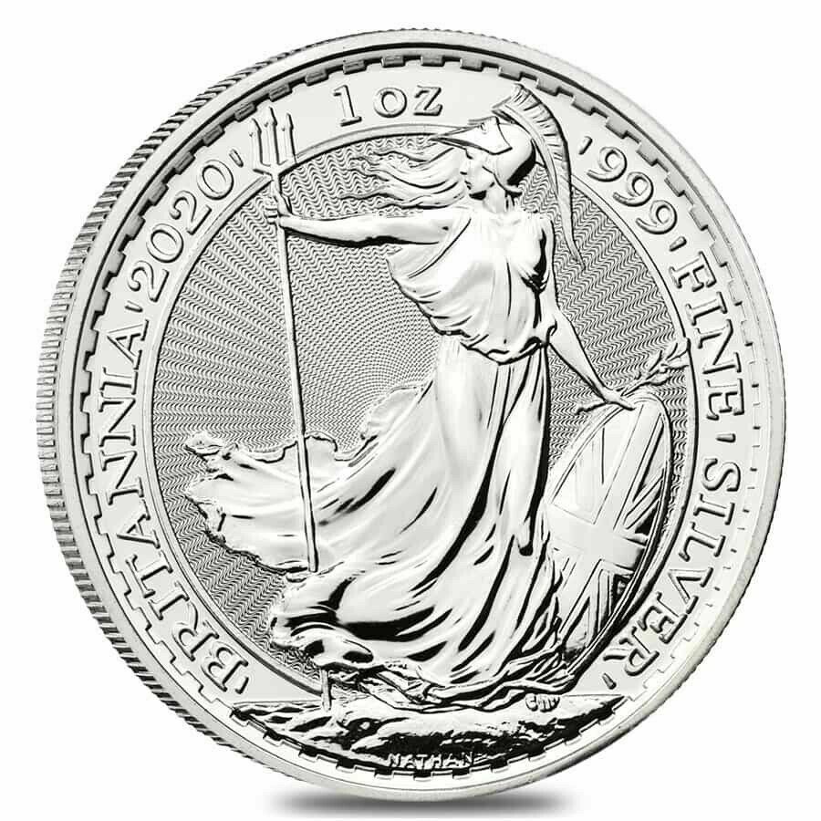 2020 Great Britain 1 Oz Silver Britannia Coin .999 Fine Bu - In-stock!!