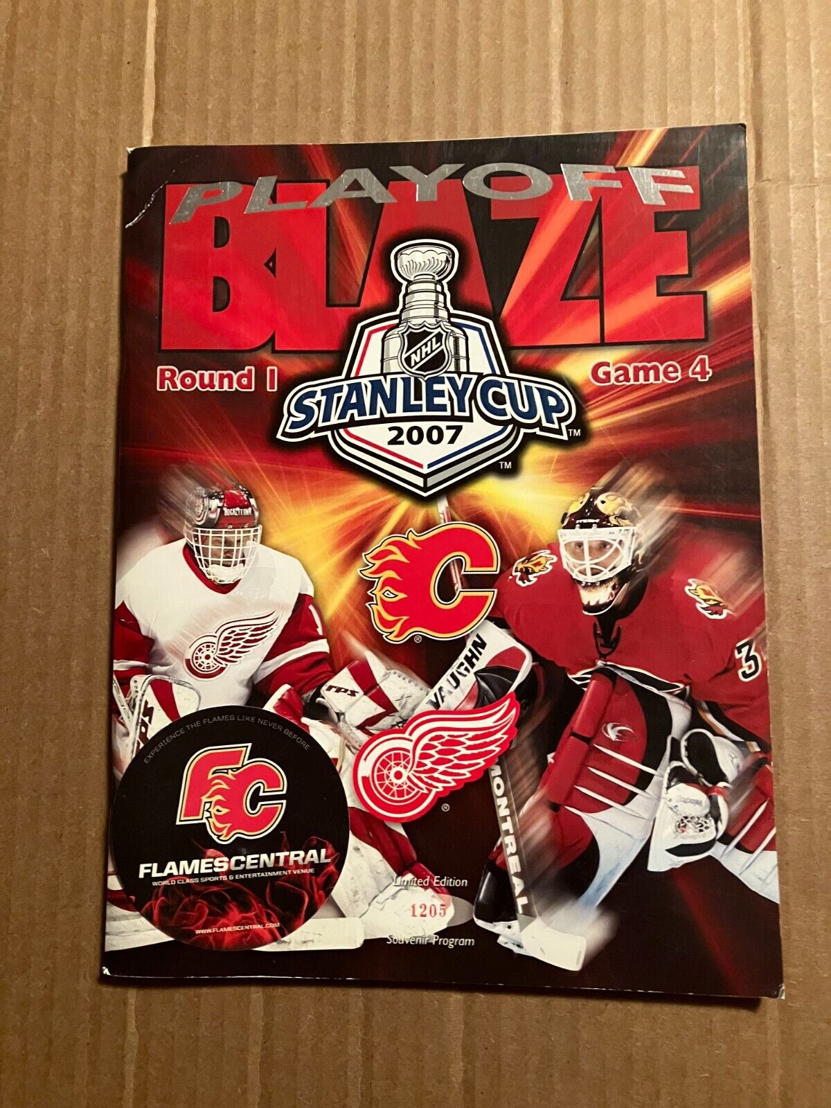 2006-07 Nhl Hockey Playoff Program: Detroit Red Wings At Calgary Flames, Apr 19