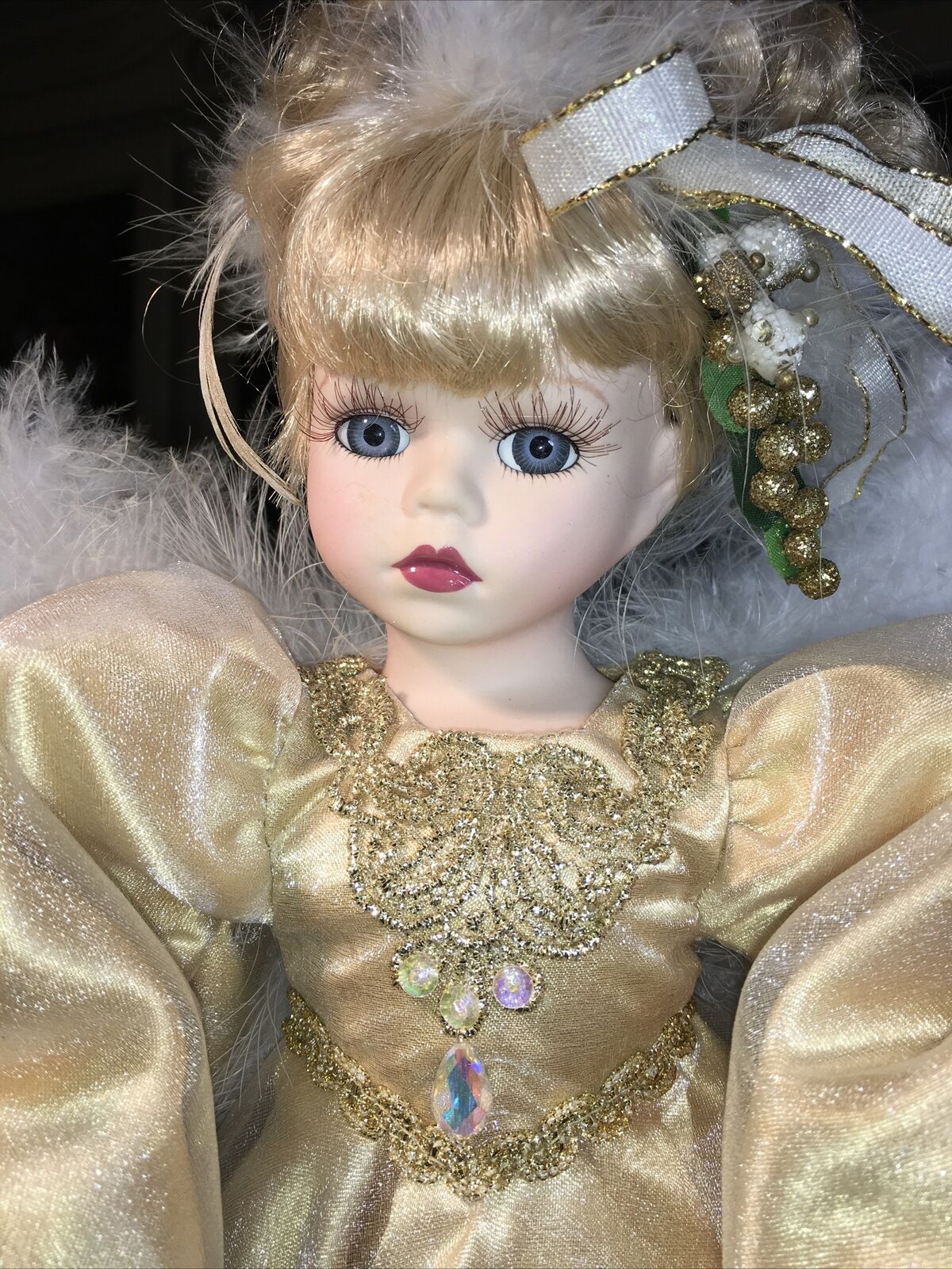 Victorian Collection Porcelain Angel Doll 16” 2000