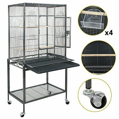 53" large bird pet cage large play top parrot finch cage macaw cockatoo w/ door