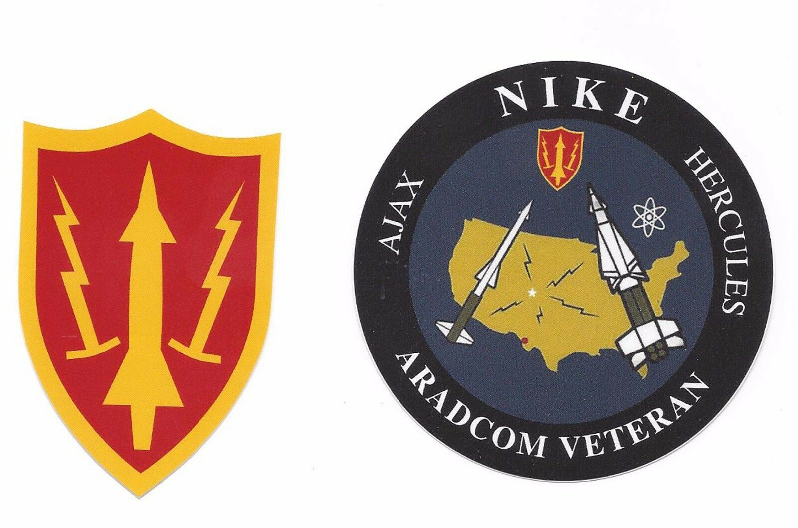 Army Air Defense Command Aradcom & Aradcom Veteran Vinyl Decal Set