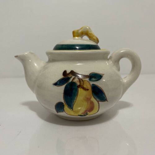 Vintage Ceramic Pear Teapot By Stangl Pottery 4 1/4”